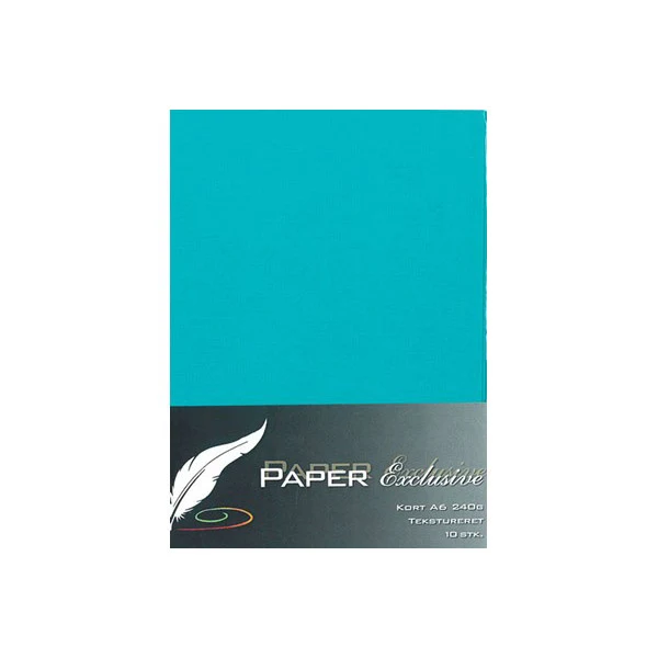 Paper Exclusive Dobbelt Kort A6, 240 g, Tekstureret, 10 stk